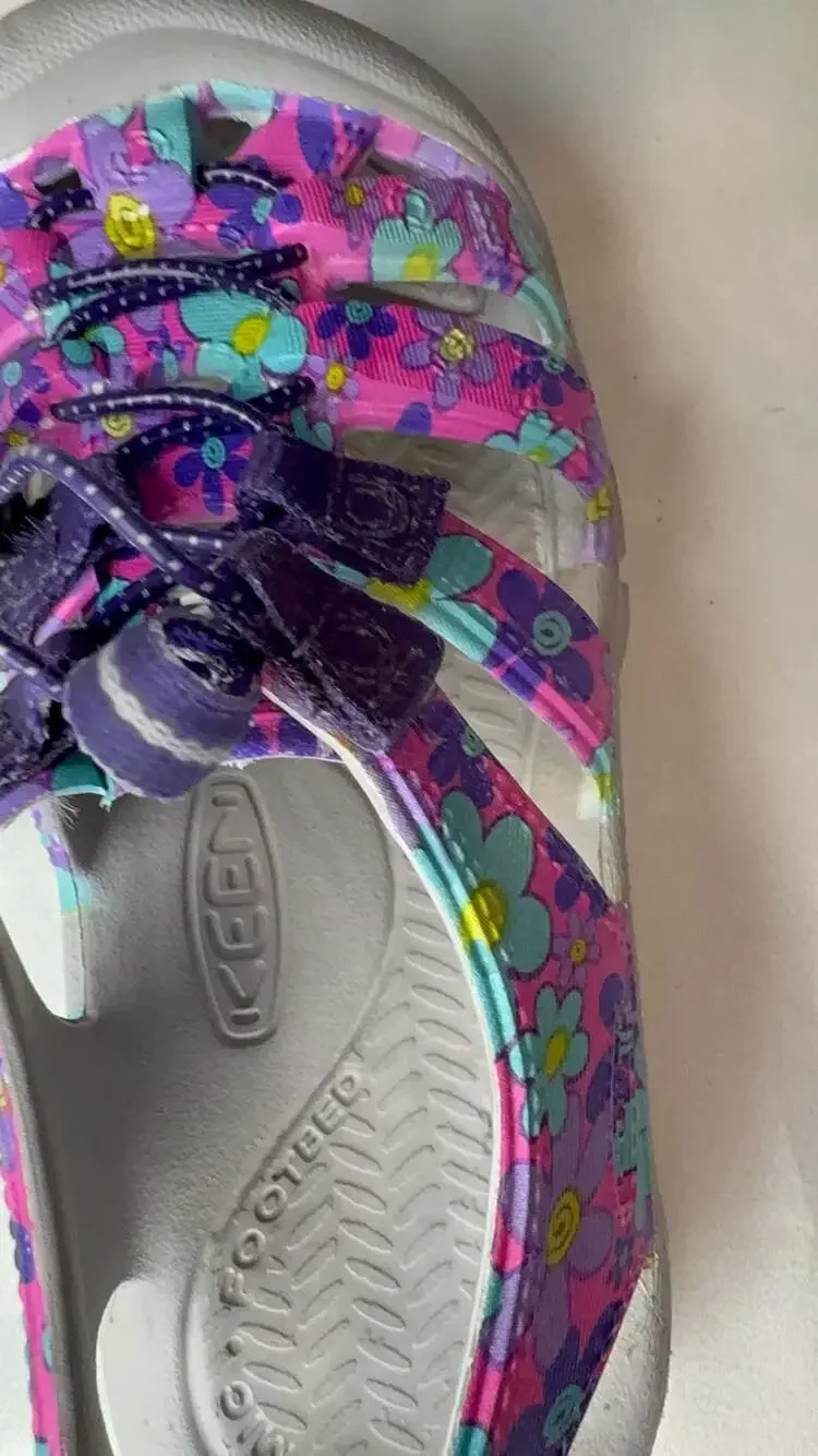 Keen Kids Newport H2 Waterproof Floral Closed-Toe Sandals Size 12